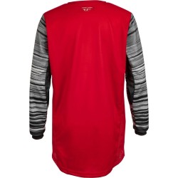 MAILLOT BMX  JUNIOR FLY KINETIC WAVE ROUGE/GRIS
