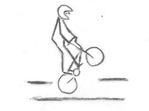 Position 5 cabrage BMX